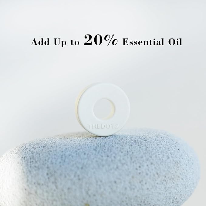 THEDOTS Green Luxury Car Air Freshener, Refillable Car Freshener Vent Clip, New Car Gift for Men, Amber Moss Scent