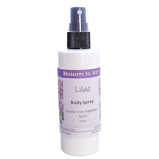 Blossom to Bath Lilac Body Spray (4 Ounce) - Phthalate Free Fragrance - Energizes Skin with a Fresh Blooming Scent