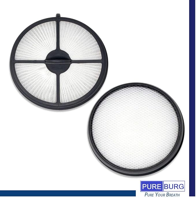 PUREBURG 303903001 303902001 Replacement Filter Kit Set Vacuum Cleaner HEPA Filters Compatible With Hoover 303903001 & 303902001 fits Windtunnel UH70400 UH70402 UH70405 and More