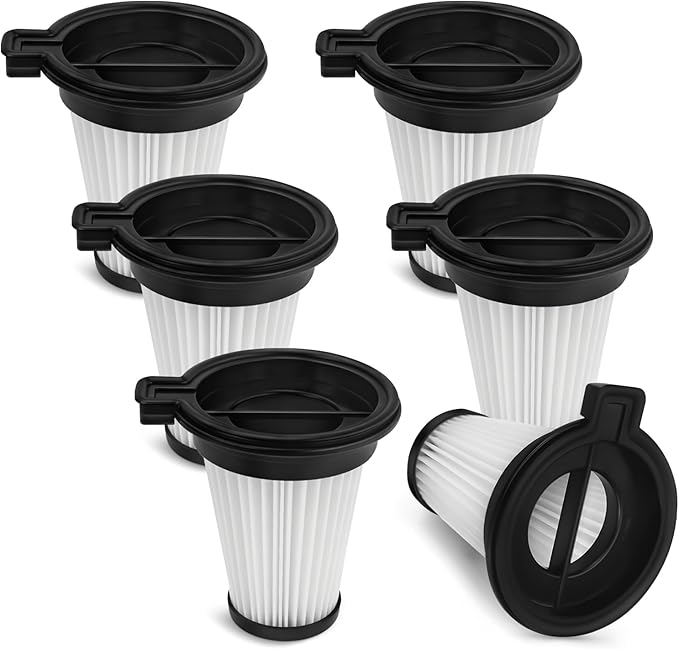6 Pack HEPA Filter Replacement for Wyze Cordless Vacuum | Removable & Washable | Compatible with Wyze Cordless Vacuums ﻿