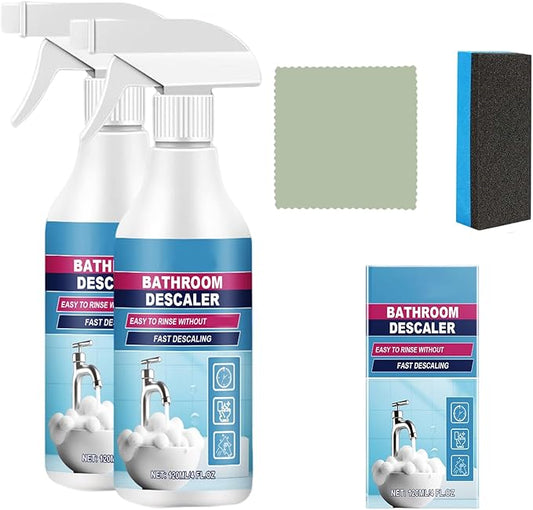 Bathroom Descaler Foam Cleaner, 2025 New Descaling Spray, Multi-Functional Stain Remover for Home Bathroom, Durable Cleaning Spray for Family Use (2)