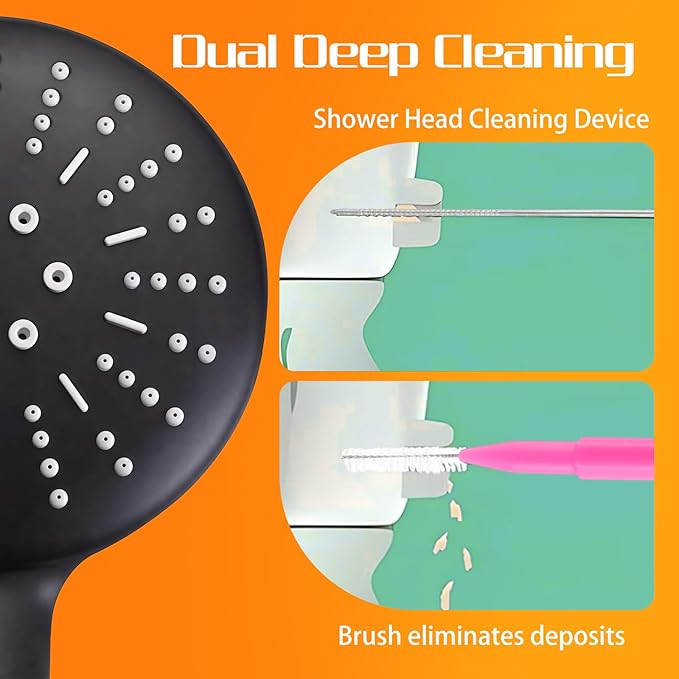 40 Pcs Multiple Shower Head Cleaner Tooll 10 Pcs Showerhead Clogger Removal 30Pcs Shower Head Cleaning Brush Picks for Unclogging Small Hole for Household Bathroom(Colorful)