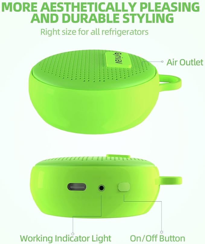 Refrigerator Deodorizer, Fridge Deodorizer Long Lasting Odor Eliminator for Fridge,Kitchen Gadgets Charcoal Air Purifier Odor Eliminator for Closet, Green