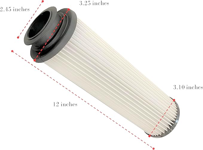 MaximalPower Replacement HEPA Filter Type 201 for Hoover Windtunnel, Empower Savvy & Bagless Vacuum Cleaners with Twin Chamber System, Model # 40140201, 43611042, 42611049 (2 Pack)