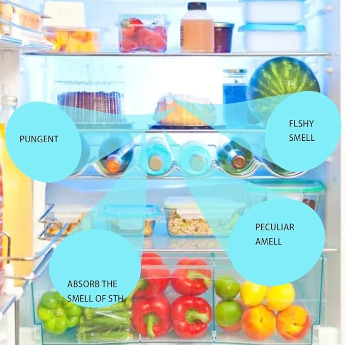 Vctitil Adsorption Refrigerator Deodorizer Household Cleaning Tool Breathable Odor Absorber Carbon Box Cabinet Closet Air Freshener