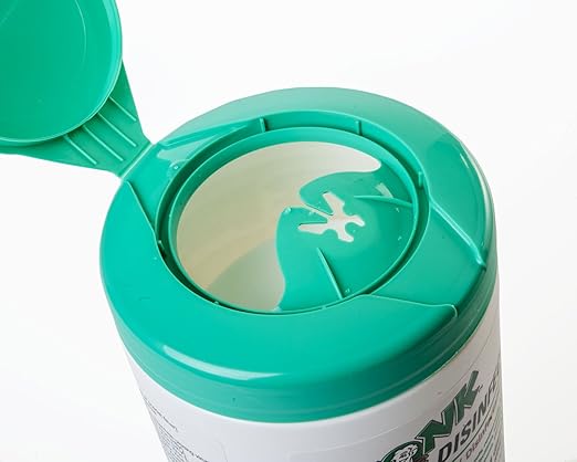Monk Disinfectant Wipes, Large Lemon Breeze Fresh Scented Disinfectant Wipes, Value Pack Contains 12 Canisters of 80 Count, Perfect for Offices, Schools, Cycling, Kitchen, Yoga Mats and Other Surface