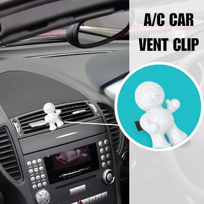 Little Joe 96401-6PK New Car Scent Car Air Freshener Vent Clip, Fights Odors for up to 45 Days, Long-Lasting Freshness, Cute Car Odor Eliminator, Pack of 6