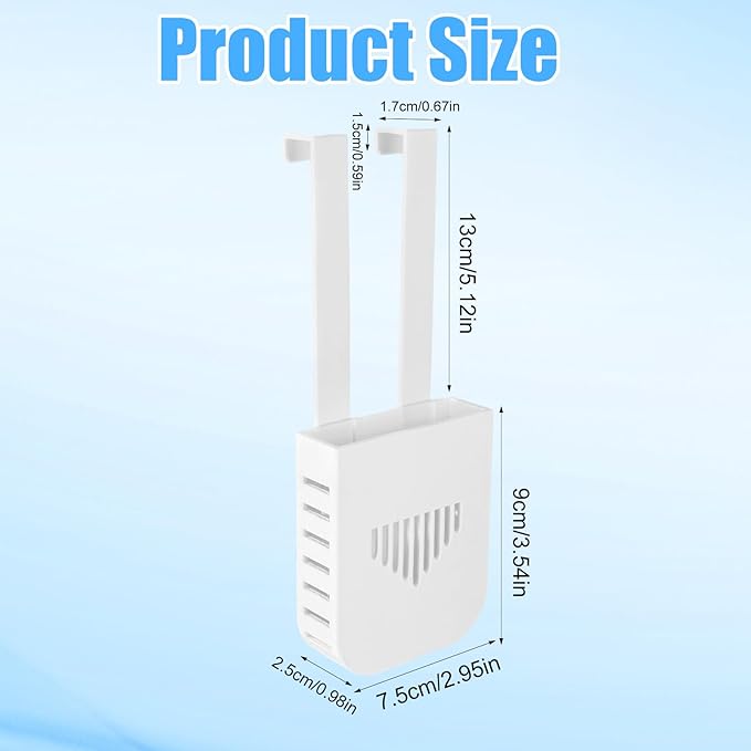 2 Sets Toilet Tank Holder, Hanging Toilet Bowl Carrier Hook Holder Hanger Bracket Caddy (Style 2)