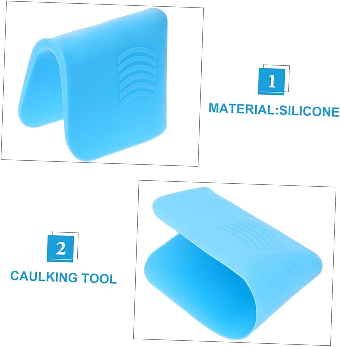 DOITOOL 5pcs Caulking Finishing Tool Portable Grout Applicator for Easy Sealant Application Bathroom Kitchen and Tight Spaces Ergonomic Design - Grip