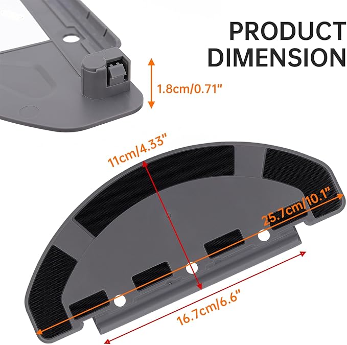 Mop Pad Plate Accessories for ECOVACS DEEBOT T8 /T8Aivi/T8 Max/T9/N8 PRO and for Yeedi Vac Max/Yeedi Vac/Station Vac Max/Vac 2 ProVacuum Cleaner