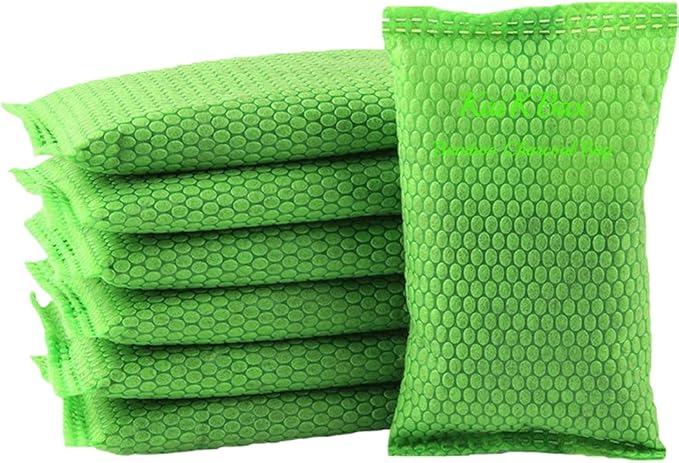 50g/Bag Nature Activated Bamboo Charcoal Bag Odor Absorber Air Purifying Bag for Home/Odor Eliminator Air Freshener for Car,Closet,Deodorizer Shoe, Room Basement,Litter Box (10 Bags)