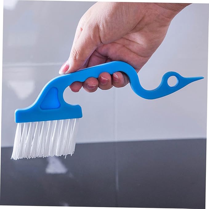 LIFKOME Hand Held Brush for Cleaning Scrubbing Brush for Grout for Bathroom Kitchen Shower