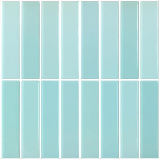 Peel and Stick Tile，New Upgrade Thicker Design Self Adhesive 12" x 12" Large Premium Peel and Stick Backsplash for Kitchen,Bathroom, Living Room, RV Etc（10-Sheet）.