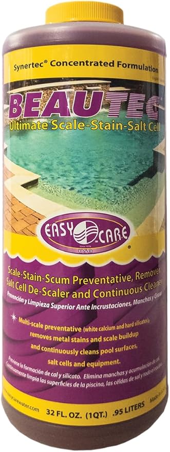 EASYCARE 22032 Beautec Ultimate Calcium Preventative, Salt Cell Protector & New Pool Startup, 32 Fl. Oz Bottle