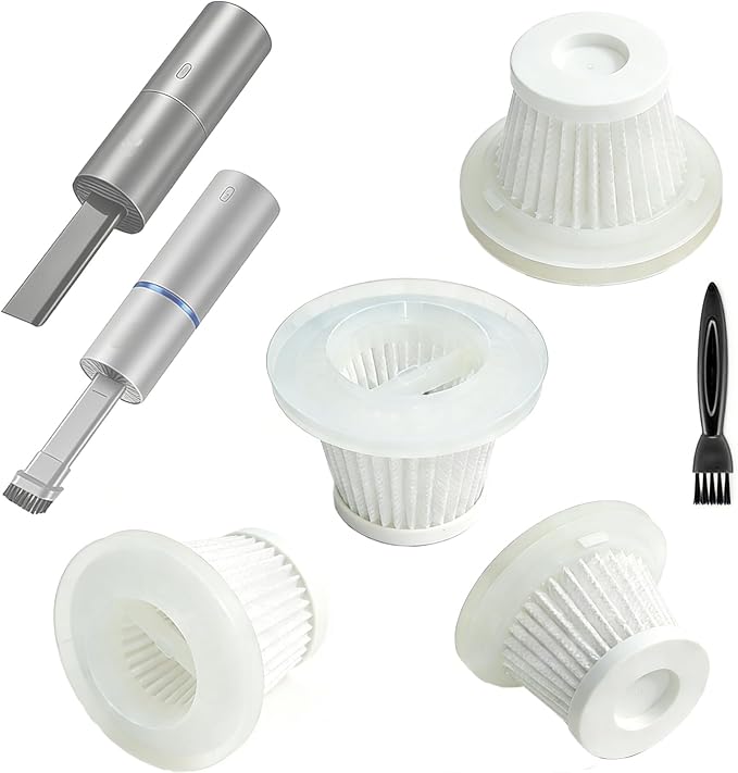 4 Pack Hepa Replacement Filters Compatible with Brigii Mini Vacuum Cleaner Y120/Y120pro. Washable Filters for Brigii Handheld Vacuum. Spare Parts or Accessories for Brigii Car Vacuum.