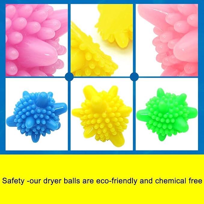 Washer Balls, Laundry Balls, Solid Colorful Laundry Ball, Washing Ball Tangle-Free Reusable Dryer Balls, Lint Catcher for Washing Machine (15 pcs)