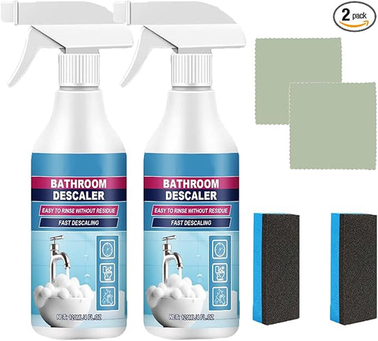 2PCS Bathroom Descaler Foam Cleaner Spray All Purpose Cleaning Foam For Bathtub,Toilet,Glass,Faucet