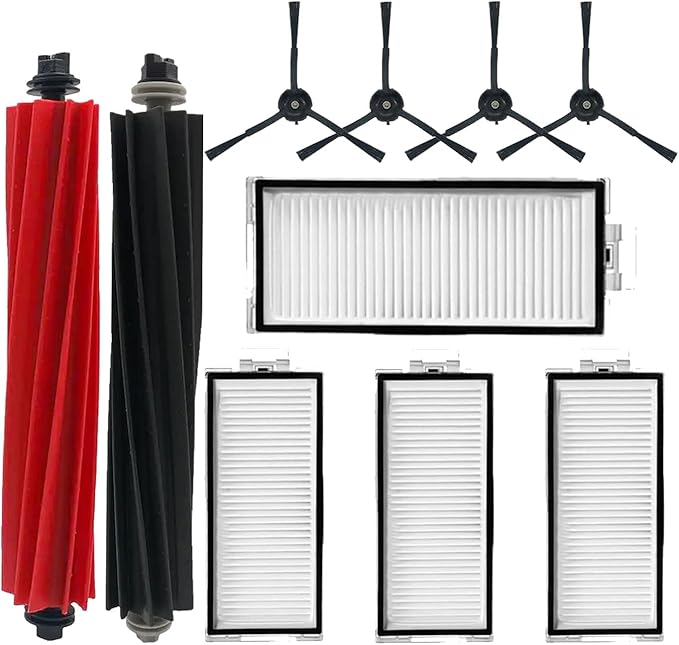 Accessories Kit for Roborock Q8 Max: Replacement Parts Compatible with Roborock Q8 Max Q8 Max + (Q8 Plus) Q5 Pro Q5 Pro+ Robot Vacuum Cleane, Main Brushes Side Brushes Filters Mop Pads