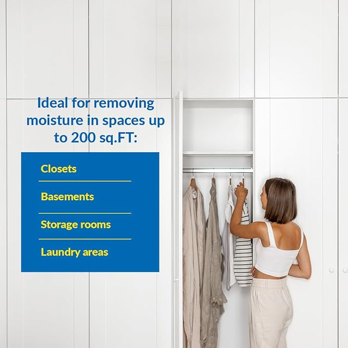 HUMYDRY Hanging Moisture Absorber Bags, 12 Count Lavender and Cedar 15.9 Oz, Dehumidifiers for Closets Wardrobes Storage Areas, Non Electric Humidity Absorbers for Small Enclosed Spaces