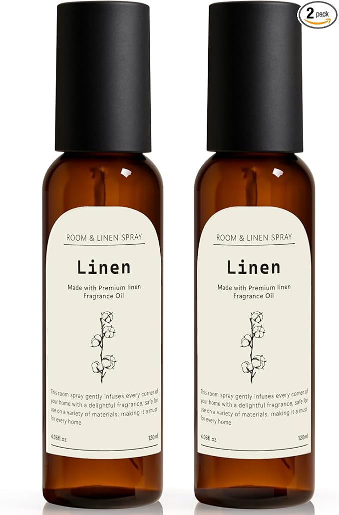 Linen Room Spray, Home Fragrance Concentrated Room Spray, Long Lasting Air Fresheners for Home, Room Air Freshener Spray, Odor Eliminator, 8.12 fl oz
