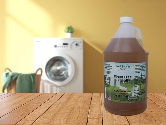 Naturally Preformed Enzyme Cleaner, Enzyme Solution, Multi-Purpose Cleaner, Laudry Additive, and More - Ready -To-Use - Fresh and Clean Scent - 128oz (1 Gallon) - Pack of 2