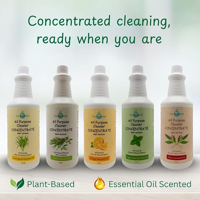 Plant-Based All-Purpose Cleaner Concentrate, 32 fl oz (Makes 64 Bottles) (Clove)
