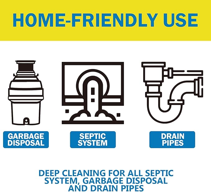 Garbage Disposal Cleaner and Deodorizer 24 Pack, Active Garbage Disposal Cleaner Tablets, Sink Deodorizer for Smell, Powerful Foaming with Lemon Scent