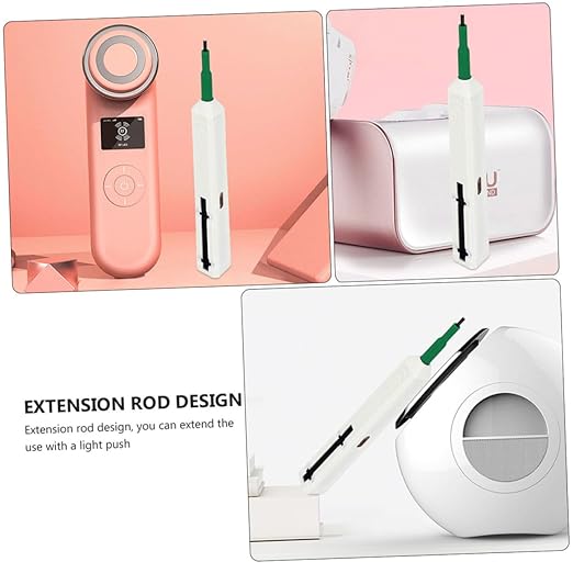 NUOBESTY Fiber Optic Connector Cleaner Pen Quick Cleaning Tool for St Fc and Adapters for Efficient Dust and Grease Removal Lightweight and Portable Fiber Optic Cleaning