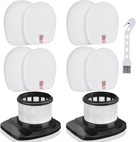 Leadaybetter IX141 Filter Replacement for Shark Rocket Pro IX140 IX141 IX142 IZ140 IZ140C IZ141C IZ142 UZ145 Cordless Stick Vacuum, 2 HEPA & 4 Foam & Felt Filters, Part # 617FJ140 & 616FJ140