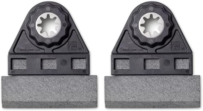 Fein Starlock Plus Tile Grout Cleaner for MultiMaster Tools - Heavy-Duty Cleaning for Heavily Soiled Grouts, Suitable for All Joint Widths, 2-Pack - 63719011220
