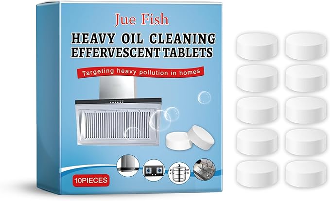 Kitchen Grease Cleaning Sheets, Multi-Purpose Degreaser For Stovetops & Surfaces, Fast Dissolving(1PCS)