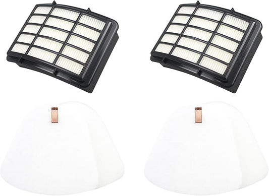 Replacement Filter Compatible with Shark CU512 Navigator Lift-Away XL Multisurface Upright Vacuum Cleaner （2 HEPA filters + 2 Foam）