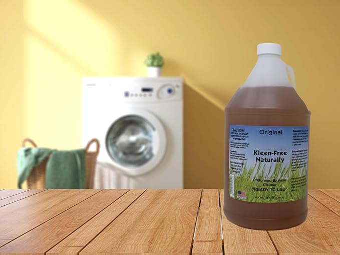 Naturally Preformed Enzyme Cleaner, Enzyme Solution, Multi-Purpose Cleaner, Laundry Additive and More - Ready to Use - Orginal Scent - 128oz (1 Gallon)