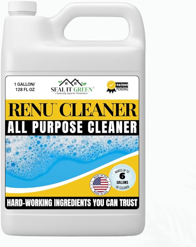 Renu Universal House Wash-Incredible Coverage Of 2000+ SF | Removes Stains, Oxidation & More | Ideal For Vinyl Siding, Decks, Fences, Pavers & Outdoor Fabrics | Surfaces Stay Clean for up to 3 Yrs.