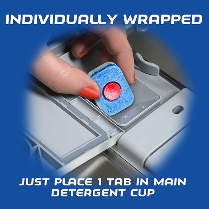 Finish - All in 1-32ct - Dishwasher Detergent - Powerball -Individually Wrapped Dishwashing Tablets - Dish Tabs