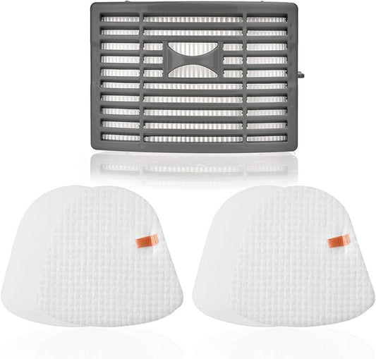 Filter Replacement for Shark Navigator NV586 NV581 NV581Q NV585 NV580 Powered Lift Away DLX Upright Vacuum, 1 HEPA Post Filter +2 Foam & Felt Filters, Compare to Part # XFFT580 & XHEP580
