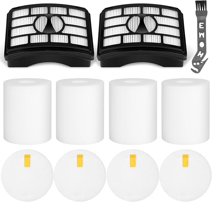 NV500 Filters for Shark Rotator Pro Lift Away NV500, NV501, NV502, NV503, NV505, NV510, NV520, NV552, UV560, Replace Part # XFH500 & XFF500, 2 HEPA Filters + 4 Foam Felt Filters Kit
