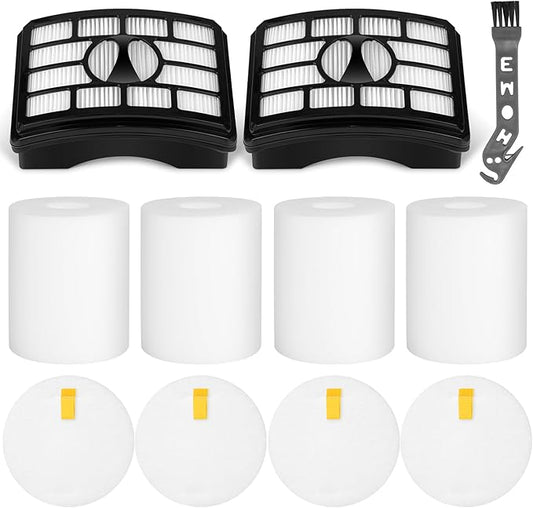 NV500 Filters for Shark Rotator Pro Lift Away NV500, NV501, NV502, NV503, NV505, NV510, NV520, NV552, UV560, Replace Part # XFH500 & XFF500, 2 HEPA Filters + 4 Foam Felt Filters Kit