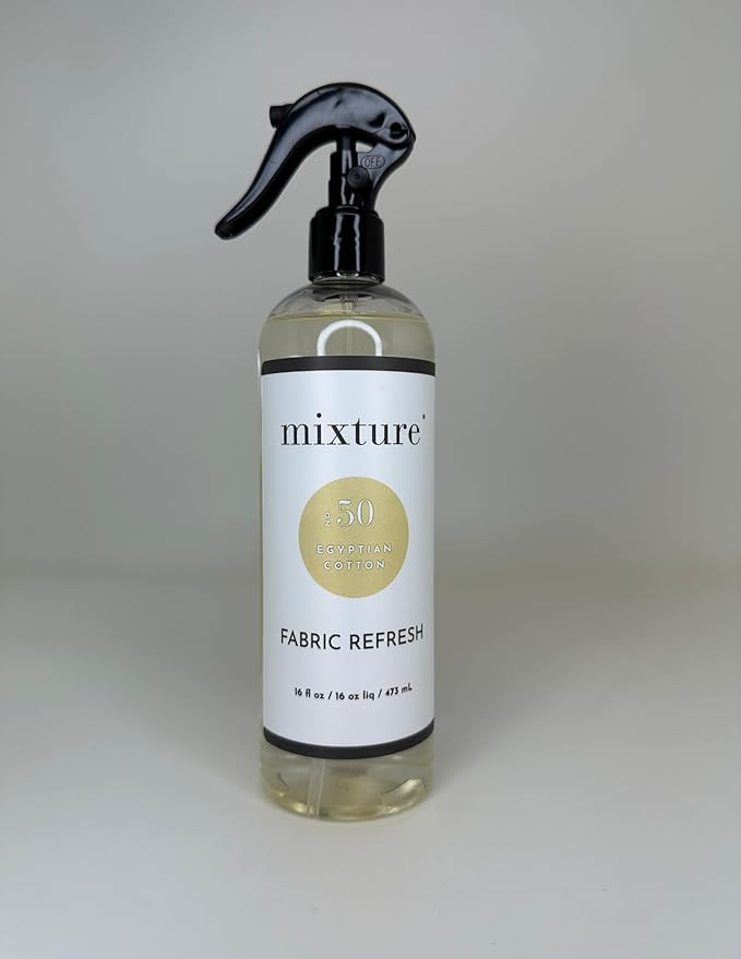 Mixture No. 50 Egyptian Cotton Fabric Refresh Spray – Soft Cotton Fresh Room & Fabric Spray, 16 oz