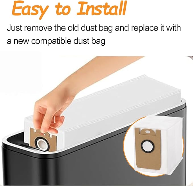 Chuancheng 9 Pack Vacuum Bags Replacement for Tikom L8000 Plus/Medion X20 SW+ MD 11415 Vacuum Cleaner, Dust Bag Collecting Bags Accessory Sets
