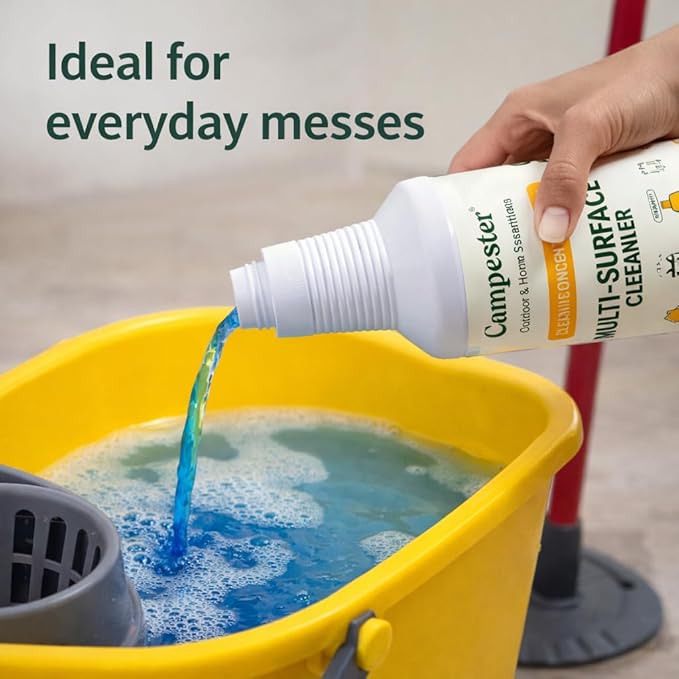 Campester Multi-Surface Cleaning Concentrate (16 oz) – Neutral-pH Degreasing Cleaner for Kitchen, Bath & Home – Low-VOC, Dye-Free, Makes Up to 8 Gallons