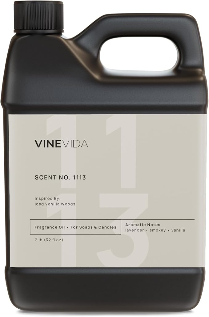VINEVIDA [32oz] Iced Vanilla Woods Fragrance Oil for Candle Making and Soap Making - Premium Candle Scents for Soy Candles
