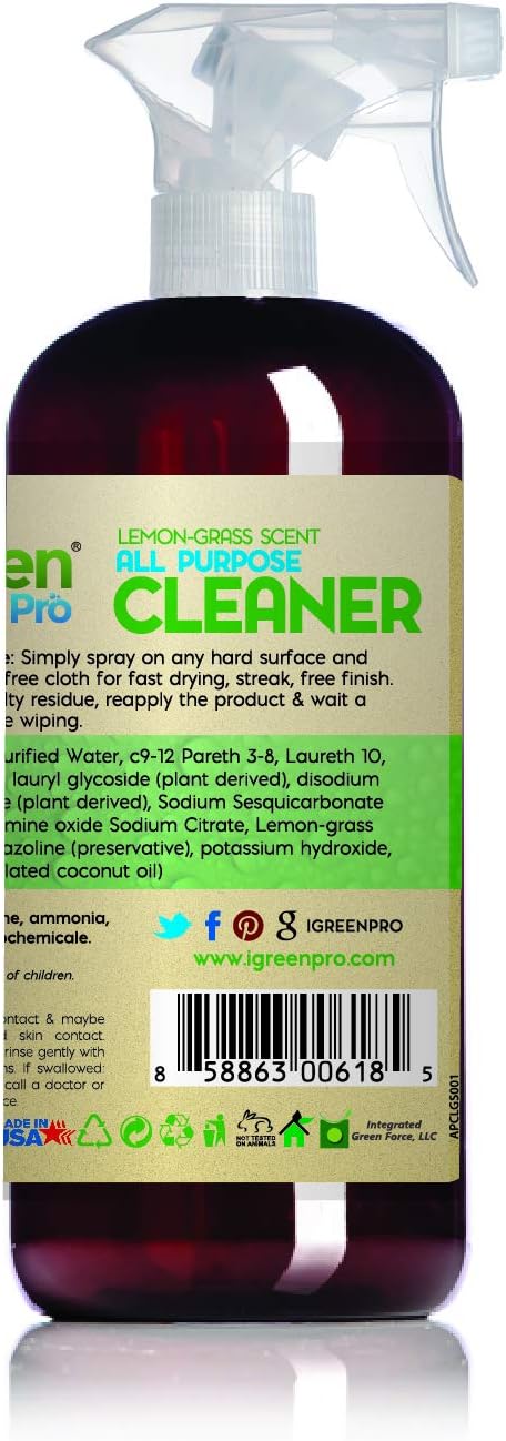 Multi surface cleaner with Lemon And Grass Scent