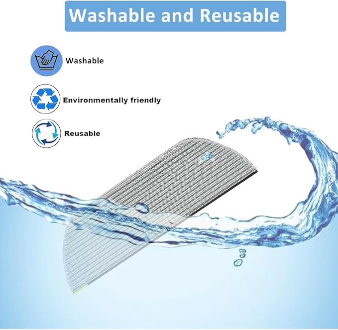 10 Pack Replacement Mop Pads Compatible with Shark AV2800ZE RV2820YE RV2820ZE AV2820S AV2820AE RV2800AE RV2800S PowerDetect Never Touch Pro,Washable Reusable