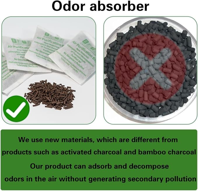 Nature Fresh Air Purification Bag (Medium 20Pack, 50 grams), Suitable for Home, Closet, Shoes, Car, Basement Mildew Odor Eliminator Deodorant, Odor Absorber