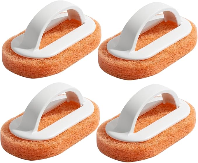 8pcs Bathtub Cleaner Brush Kitchen Accessory Soft Cleaning Pads Tile and Grout Cleaner Multi-Purpose Scrub Brush