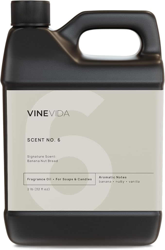 VINEVIDA [32oz] Banana Nut Bread Fragrance Oil for Candle Making and Soap Making - Premium Candle Scents for Soy Candles