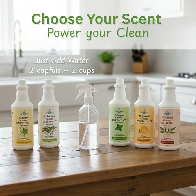Plant-Based All-Purpose Cleaner Concentrate, 32 fl oz (Makes 64 Bottles) (Thyme)