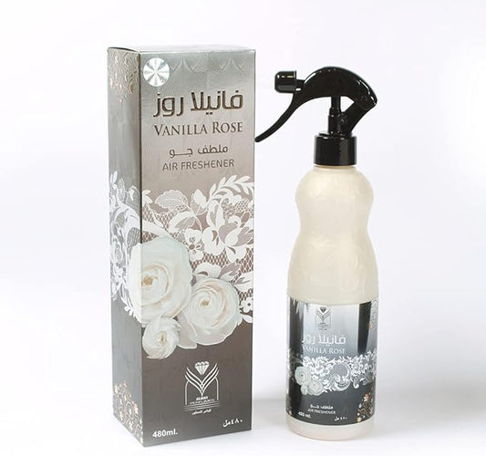 ††† Upscale Perrfume & Oud co. Vanilla Rose Air Freshener - 480ML 16.9FL.OZ of Fabric spray - Natural Aged Oud Scent - Odor Fighting Room Spray - long lasting Aroma for home
