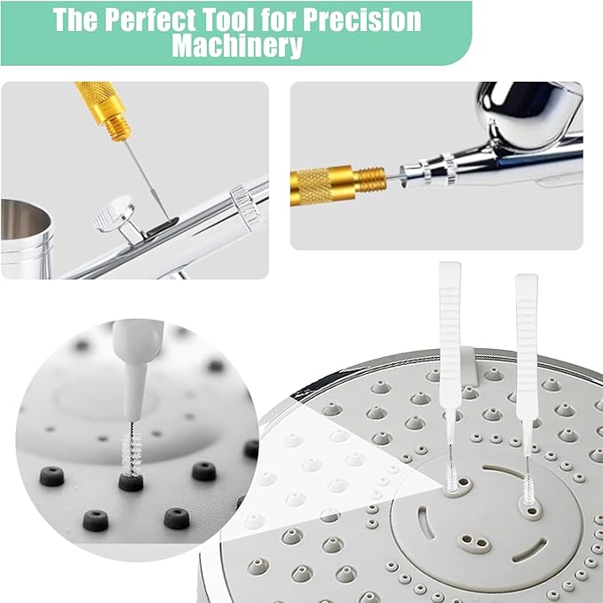 56Pcs Multisize Showerhead Cleaning Tool, Shower Head Cleaner Brush Picks Unclogging Tiny Nozzle Little Gaps, for Household Bathroom Colorful.